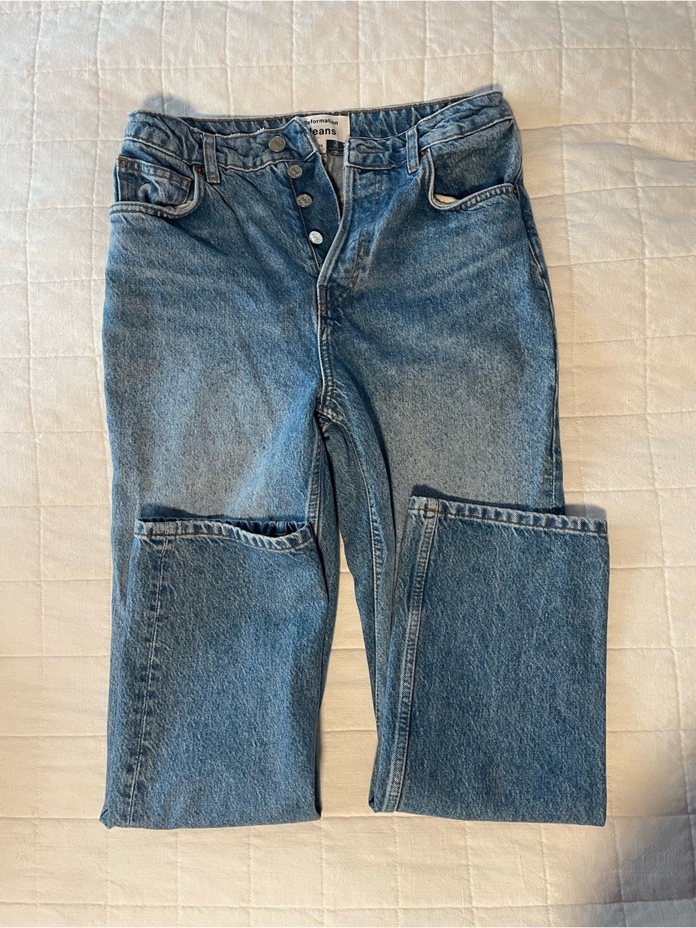 Reformation Light Blue Denim Jeans